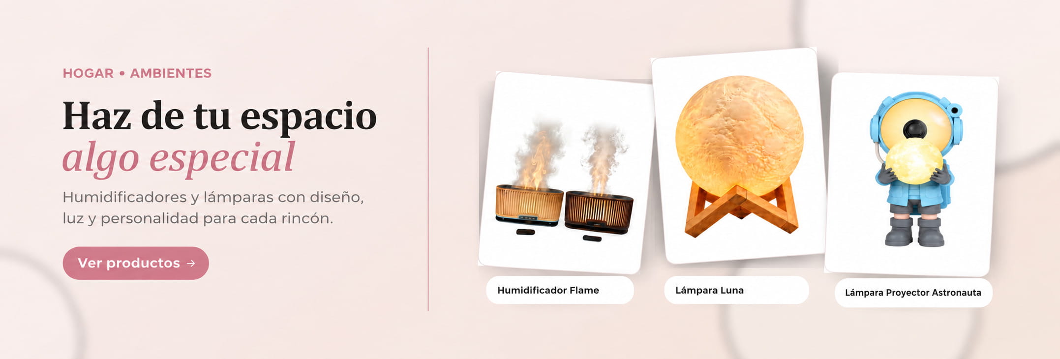 Banner humidificadores lamparas MATY