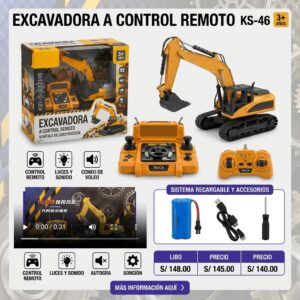 Excavadora a Control Remoto en Maty